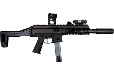 Image of SB Tactical SBT2 Side Folding Brace, Black, Fits BT APC, HK UMP, SBT2-01-SB