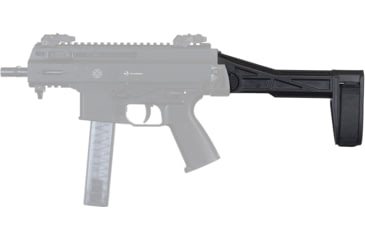 Image of SB Tactical SBT2 Side Folding Brace, Black, Fits BT APC, HK UMP, SBT2-01-SB