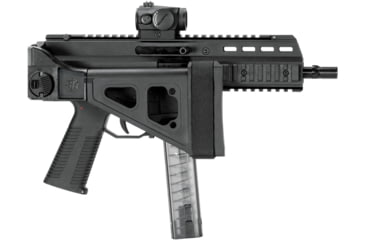 Image of SB Tactical UMP and APC Folding Pistol Brace w/ Adjustable Nylon Stabilizing Strap, Black, SBTSBT-01-SB