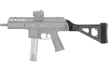 Image of SB Tactical UMP and APC Folding Pistol Brace w/ Adjustable Nylon Stabilizing Strap, Black, SBTSBT-01-SB