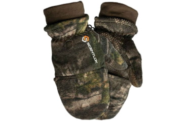Image of ScentLok Fleece Pop Top Gloves, Mossy Oak Country DNA, Large, 1409263