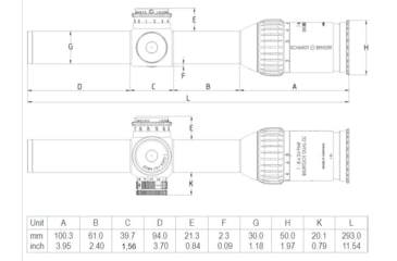 Image of Schmidt &amp; Bender 1-8x24 PM II ShortDot Dual CC Rifle Scope, First Focal Plane, MDR Reticle, 1cm cw ST MTC LT / ST ZC LT, Black, 683-811-44E-K1-H1