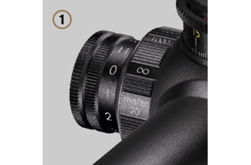 Image of Schmidt &amp; Bender 6-36x56 PM II High PerformanceRifle Scope, 34 mm Tube, First Focal Plane, GR2ID Reticle, 1cm ccw DT27 MTC LT / ST ZC CT RAL 8000, Tan, 163-945-42F-G8-E8