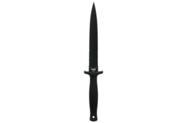 Image of Schrade Needle Fixed Blade, Magnum Serrated, AUS-10 Steel Blade, Non-Sleep Rubberized Handle, 1182515