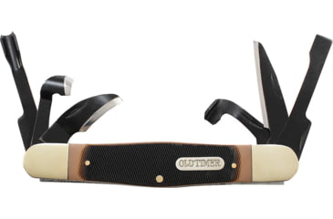 Image of Schrade Old Timer Splinter Carving, Stainless blade, Brown Delrin handle, 24OT