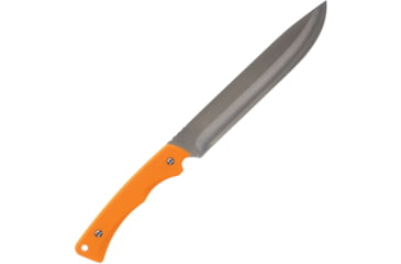Image of Schrade UH Fixed &amp; Fire Starter Combo, 12.88in Overall Hunter w/ 7.5in Blade, 7.5in Caper w/ 3.38in Blade, Orange Polymer Handle, Black Nylon Belt Sheath, 1200435