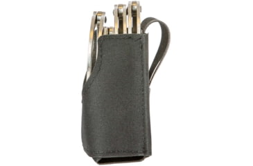 Image of Sentry Handcuffs Double Pouch Open Top, Black, 25NP27BK