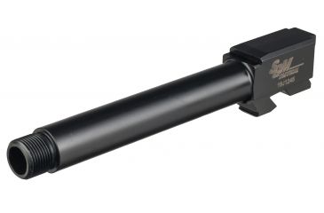 Image of SGM Tactical Glock 17 Compatible Match Barrel Threaded Nitride, Black, SGMTGB17TN