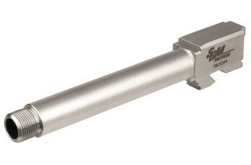 Image of SGM Tactical Glock 17 Compatible Match Barrel Threaded Stainless, Stainless, SGMTGB17TS