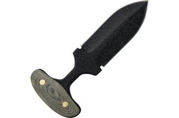Image of Shadow Tech Push Dagger 3.5in. Fixed Knife, SS Blade, Black Micarta Handle STK057