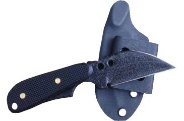 Image of Shadow Tech Raptor 2, Black G-10 Handle, Black Blade, Plain, w/Sheath, NO STRP2BBT