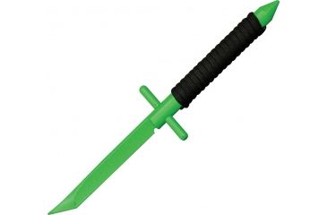 Image of Shadow Tech Scorpion Zombie Knife Knife, Zombie Green Blade, Black paracord wrapped handle STK950