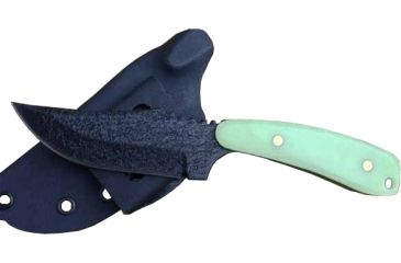 Image of Shadow Tech Shadow Hunter, Moonglow G-10 Handle,Black Blade Plain,Sheath, NO STSHUNTMG