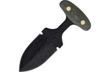 Image of Shadow Tech T-Handle Push Dagg Fixed Blade Knife,2.5in,High Carbon Steel Dagger Blade,Black Micarta Handle STK101