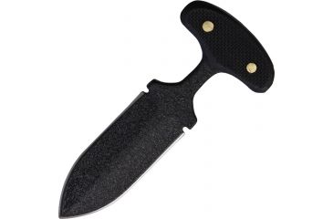 Image of Shadow Tech T-Handle Push Dagg Fixed Blade Knife,3.25in,High Carbon Steel Dagger Blade,Textured Black G-10 Handle STK059