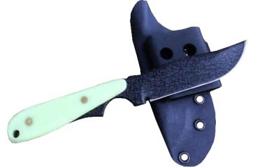 Image of Shadow Tech Wolf, Moonglow G-10 Handle, Black Bowie Blade,Plain,w/Sheath, NO STWBBMG