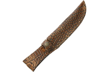 Image of Sheath Fixed Blade Sheath Alligator Pattern with Leather Construction, Fits Up To 6in Fixed Blade Knife, Alligator Pattern, Leather Construction, SH1188