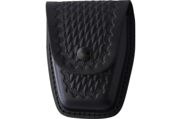 Image of Sheath Black Leather Handcuff Case, Black, SH1241 HCCBW002
