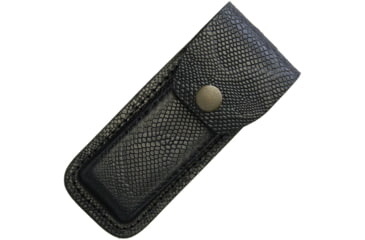 Image of Sheath Leather Sheath, Fits 4.5in To 5.25in Folding Knife, Snake Pattern, Leather Construction, SH1205