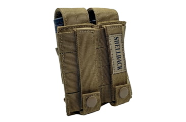 Image of Shellback Tactical Double Pistol Mag Pouch, Molle compatible, Coyote, One Size, SBT-5000-CT