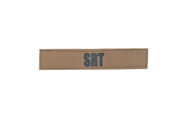 Image of Shellback Tactical ID Placard w/ Hook Back, 1x5in, SRT/Black On Coyote, SBT-X213231A-SRT-BC