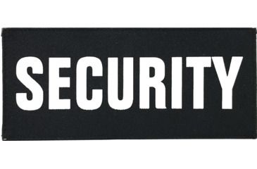 Image of Shellback Tactical Security ID Placard, Hook Back, 2 x 5in?h, White on Black, One Size Fits Most SBT-X213230-SC-WB