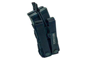 Image of Shellback Tactical Single Stacker Open Top Pouch for Two M4/AR15 Mag, Black, One Size, SBT-1100-BK