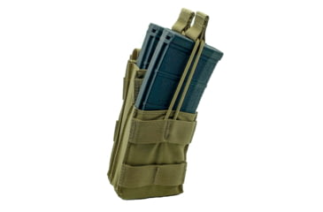 Image of Shellback Tactical Single Stacker Open Top Pouch for Two M4/AR15 Mag, Coyote, One Size, SBT-1100-CT