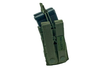 Image of Shellback Tactical Single Stacker Open Top Pouch for Two M4/AR15 Mag, Ranger Green, One Size, SBT-1100-RG