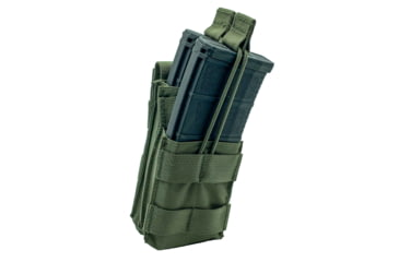 Image of Shellback Tactical Single Stacker Open Top Pouch for Two M4/AR15 Mag, Ranger Green, One Size, SBT-1100-RG