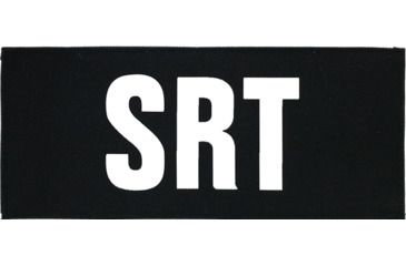 Image of Shellback Tactical SRT ID-Placard, Hook Back, 2 x 5in?h, White on Black, One Size Fits Most SBT-X213230-SRT-WB