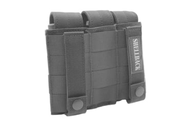 Image of Shellback Tactical Triple Pistol Mag Pouch, Molle compatible, Black, One Size, SBT-6000-BK