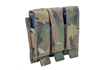 Image of Shellback Tactical Triple Pistol Mag Pouch, Molle compatible, Multicam, One Size, SBT-6000-MC