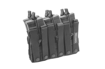 Image of Shellback Tactical Triple Stacker Open Top Pouch for Six M4 Mag, Black, One Size, SBT-3300-BK