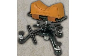 Image of Shooters Ridge Tri-Stance Gun Rest with Leather Sand Bag