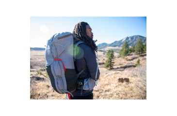 Image of Sierra Designs Flex Trail 40-60 L Backpack, Dove/Peat, 80710623WD