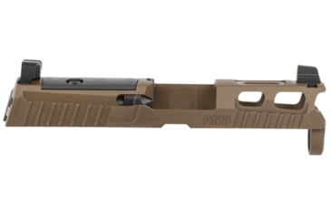 Image of SIG SAUER Pro-Cut Slide Assembly w/X-Ray3 Day/Night Suppressor Sights, P320 Sub-Compact/XCompact, 9mm Luger, 3.6 in Barrel, Optic Ready, PVD Stainless Steel, Coyote Brown, 8900951