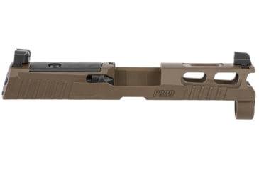 Image of SIG SAUER Pro-Cut Slide Assembly w/X-Ray3 Day/Night Suppressor Sights, P320 Sub-Compact/XCompact, 9mm Luger, 3.9 in Barrel, Optic Ready, PVD Stainless Steel, Coyote Brown, 8900952