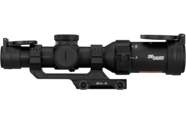 Image of Sig Sauer TANGO SPR, Rifle Scope, 1-4X Magnification, Second Focal Plane, Hellfire Quadplex Illuminated FL-4 Reticle, 24mm Objective, 30mm Main Tube, Black, Includes ALPHA MSR 1.535" Mount, SOTS41000