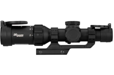 Image of Sig Sauer TANGO SPR, Rifle Scope, 1-4X Magnification, Second Focal Plane, Hellfire Quadplex Illuminated FL-4 Reticle, 24mm Objective, 30mm Main Tube, Black, Includes ALPHA MSR 1.535" Mount, SOTS41000
