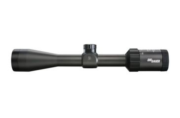 Image of SIG SAUER Whiskey3 3-9x40mm Rifle Scope 1 inch Tube, Second Focal Plane, Black, BDC-1 Standart Quadplex Reticle, MOA, SOW33204