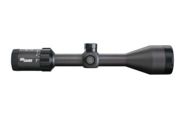 Image of SIG SAUER Whiskey3 3-9x50mm Rifle Scope 1 inch Tube, Second Focal Plane, Black, BDC-1 Quadplex Reticle, MOA, SOW33203