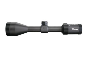Image of SIG SAUER Whiskey3 3-9x50mm Rifle Scope 1 inch Tube, Second Focal Plane, Black, BDC-1 Quadplex Reticle, MOA, SOW33203