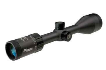 Image of SIG SAUER Whiskey3 3-9x50mm Rifle Scope 1 inch Tube, Second Focal Plane, Black, BDC-1 Quadplex Reticle, MOA, SOW33203