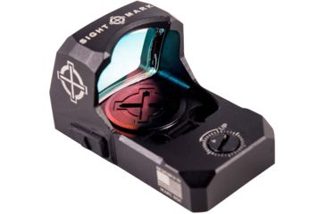 Image of SightMark 1x Mini Shot A-Spec Reflex Sight, Red Reticle, 2 MOA, 1 MOA, 25 yd, Black, SM26045
