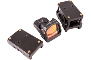 Image of SightMark 1x Mini Shot A-Spec Reflex Sight, Red Reticle, 2 MOA, 1 MOA, 25 yd, Black, SM26045