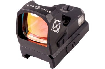 Image of SightMark 1x Mini Shot A-Spec Reflex Sight, Red Reticle, 2 MOA, 1 MOA, 25 yd, Black, SM26045