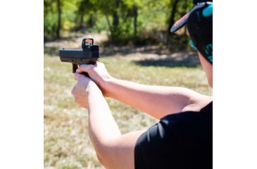 Image of SightMark 1x Mini Shot A-Spec Reflex Sight, Red Reticle, 2 MOA, 1 MOA, 25 yd, Black, SM26045