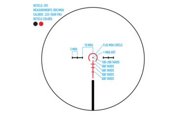 Image of SightMark Citadel 1-10x24 CR1 Rifle Scope, 30mm, BDC Reticle, Black, SM13138CR1