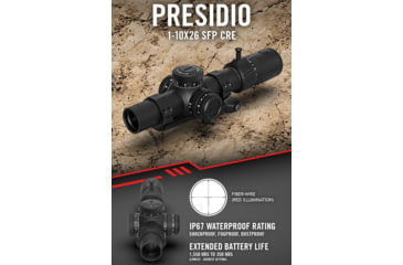 Image of SightMark Presidio 1-10x26mm 1.34 inch Tube Rifle Scope, Second Focal Plane